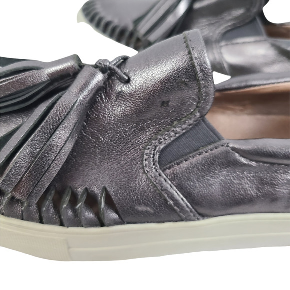 JSlides Aztec Pewter Platform Tassel Sneaker 6M - Picture 8 of 11